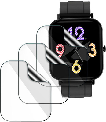 FCS Edge To Edge Screen Guard for Zebronics Zeb-Fit180Ch Watch Screen Protector(Pack of 3)