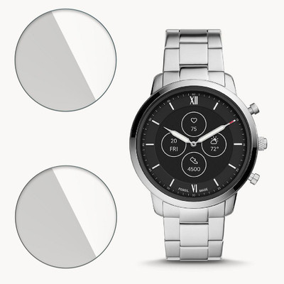 FCS Impossible Screen Guard for Fossil Hybrid Smartwatch Hr 9H Anti Shock Watch Screen Protector(Pack of 2)