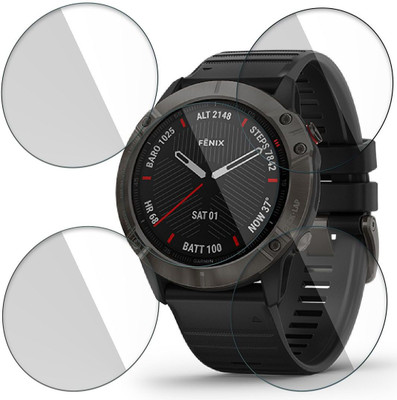 FCS Impossible Screen Guard for Garmin Fenix 6X 9H Anti Shock Watch Screen Protector(Pack of 5)