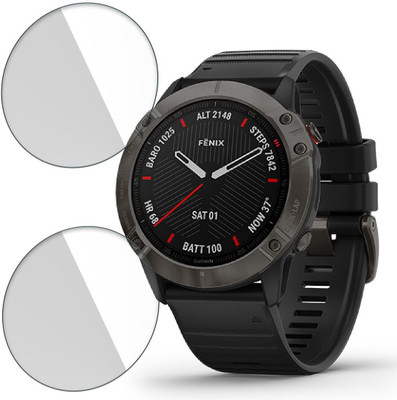 FCS Impossible Screen Guard for Garmin Fenix 6X 9H Anti Shock Watch Screen Protector(Pack of 2)