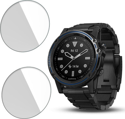 FCS Impossible Screen Guard for Garmin Descent Mk1 9H Anti Shock Watch Screen Protector(Pack of 2)