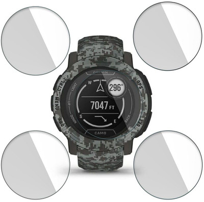 Enlinea Impossible Screen Guard for Garmin Instinct 2 - Camo Edition 9H Anti Shock Watch Screen Protector(Pack of 5)