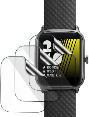 FCS Edge To Edge Screen Guard for Zebronics Zeb-Fit Me Watch Screen Protector(Pack of 3)