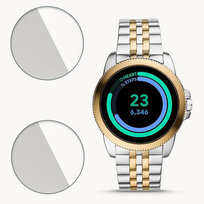 Enlinea Impossible Screen Guard for Fossil Gen 5E 9H Anti Shock Watch Screen Protector(Pack of 2)