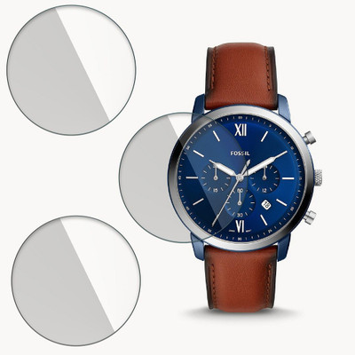 FCS Impossible Screen Guard for Fossil Neutra Chronograph 9H Anti Shock Watch Screen Protector(Pack of 3)