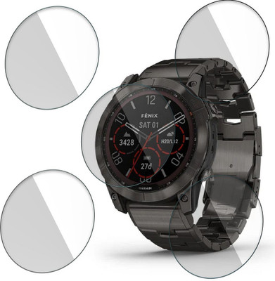 Enlinea Impossible Screen Guard for Garmin Fenix 7X Sapphire Solar 9H Anti Shock Watch Screen Protector(Pack of 5)