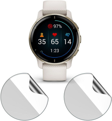 FCS Edge To Edge Screen Guard for Garmin Venu 2 Plus Watch Screen Protector(Pack of 2)