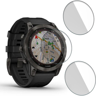 FCS Impossible Screen Guard for Garmin Fenix 7 Sapphire Solar 9H Anti Shock Watch Screen Protector(Pack of 3)