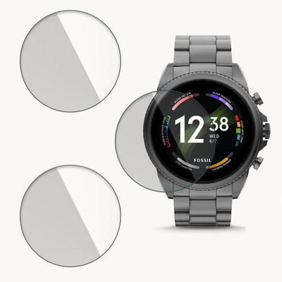FCS Impossible Screen Guard for Fossil Gen 6 9H Anti Shock Watch Screen Protector(Pack of 3)