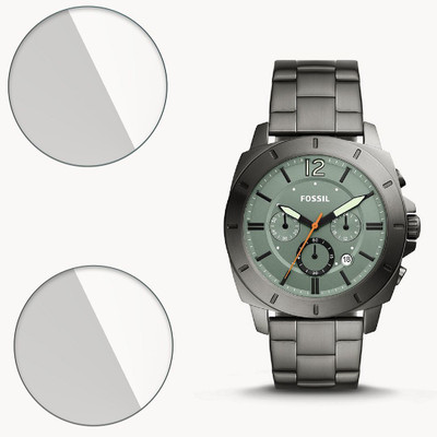 FCS Impossible Screen Guard for Fossil Privateer Sport 9H Anti Shock Watch Screen Protector(Pack of 2)