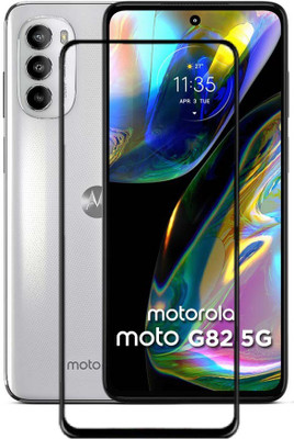 CASEHUNT Edge To Edge Tempered Glass for Moto G82 5G(Pack of 1)