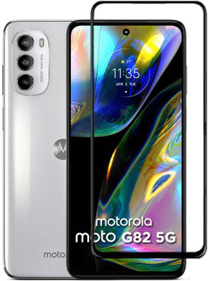 CASEHUNT Edge To Edge Tempered Glass for Moto G82 5G(Pack of 1)