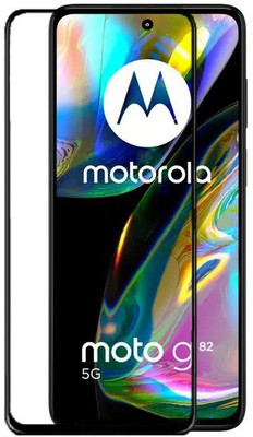 CASEHUNT Edge To Edge Tempered Glass for Moto G82 5G(Pack of 1)