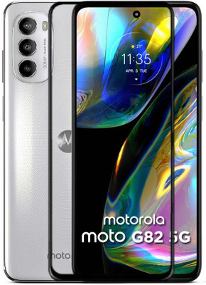 CASEHUNT Edge To Edge Tempered Glass for Moto G82 5G(Pack of 1)