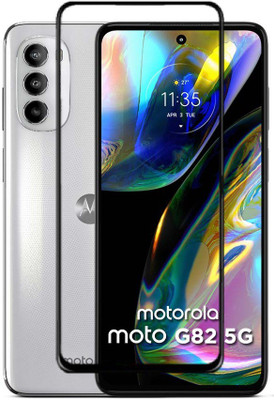 CASEHUNT Edge To Edge Tempered Glass for Moto G82 5G(Pack of 1)