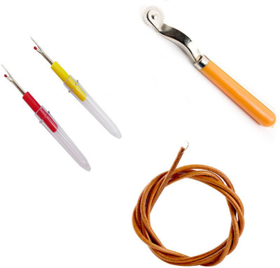 Crafts Haveli 3 Items Combo : 2 Seam Ripper, 1 Tracing Wheel & Sewing Macine Belt Sewing Kit