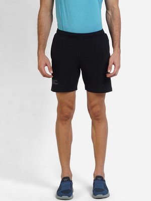 Wildcraft Solid Men Black Casual Shorts