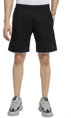 AJEEOJEE BZAR Self Design Men Black Regular Shorts