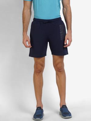 Wildcraft Solid Men Blue Casual Shorts