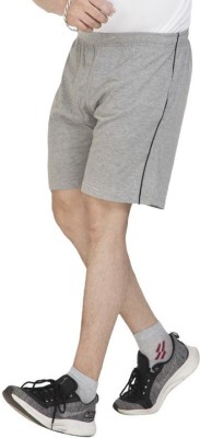 AJEEOJEE BZAR Self Design Men Grey Regular Shorts