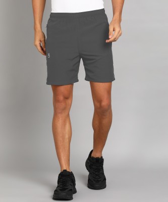Lemona Solid Men Grey Sports Shorts, Gym Shorts, Running Shorts, Regular Shorts
