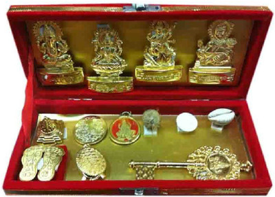 Eshopee Shri Dhan Laxmi- Kuber Bhandari Yantra Brass Yantra(Pack of 1)