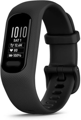 GARMIN Vivosmart 5, Fitness Tracker with Pulse Ox and HRM, upto 7 days of battery life Smartwatch(Black Strap, L)