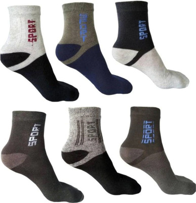 STYLE ACADEMY Men Printed Ankle Length(Pack of 6)