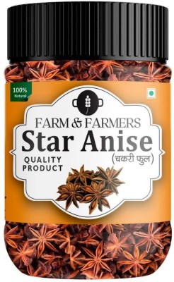 Farm & Farmers Organic Star Anise Premium Quality Sourced Fresh Chakri Phool 400 grams(400 g)