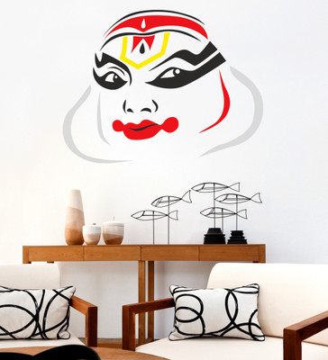 HAPPYSTICKY 80 cm Happy Face Removable Sticker(Pack of 1)