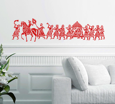 Littlebuds 120 cm Marriage Theme Removable Sticker(Pack of 1)