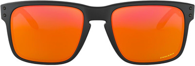 OAKLEY Retro Square Sunglass(For Men, Red)
