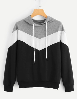 Smart Colors Full Sleeve Color Block Women Sweatshirt