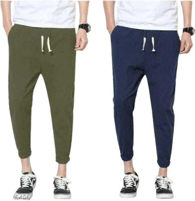 MT FASHION Solid Men Blue, Green Track Pants