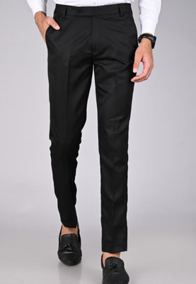 BhujangTung Slim Fit Men Black Trousers