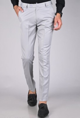 BhujangTung Slim Fit Men Grey Trousers