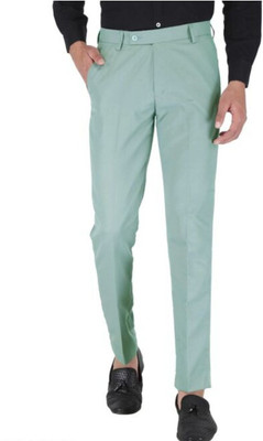 ABHIRAAM Regular Fit Men Blue Trousers