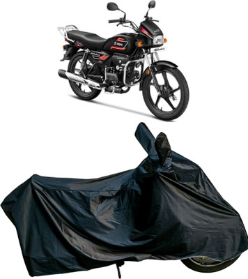 AutoRash Two Wheeler Cover for Hero(Splendor Plus, Black)