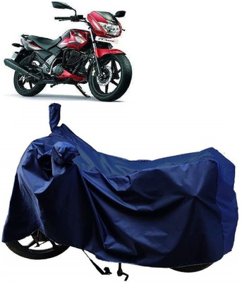 KEDIT Two Wheeler Cover for TVS(Flame DS 125, Blue)
