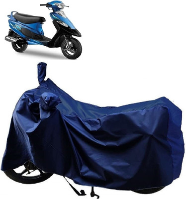 KEDIT Two Wheeler Cover for TVS(Scooty Pep+, Blue)