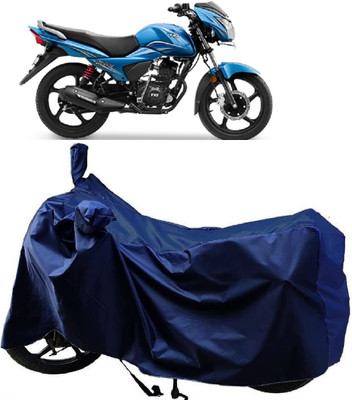KEDIT Two Wheeler Cover for TVS(Victor, Blue)