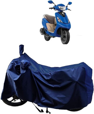 KEDIT Two Wheeler Cover for TVS(Zest 110, Blue)