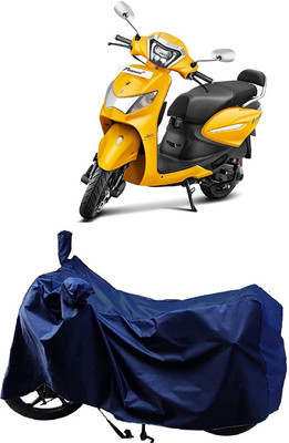 KEDIT Two Wheeler Cover for Hero(Pleasure Plus, Blue)