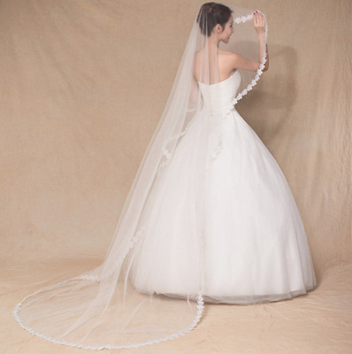 Unique Bridal Floor veil Floor Wedding Viles