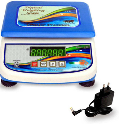 Shrines Digital 30kg Computer Digital Taraju Kitchen Kanta for Shop Weighing Scale(Multicolor)