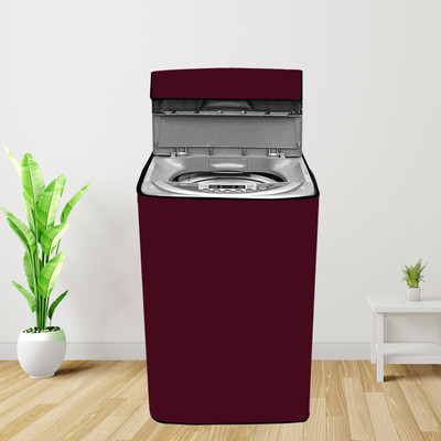 HSENTERPRISES Top Loading Washing Machine  Cover(Width: 51 cm, Maroon)