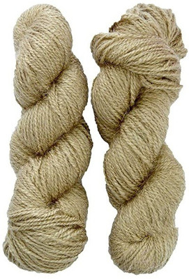 JEFFY Vardhman RABIT Wool Hank Hand Knitting Wool/Art Craft Yarn, Peanut 200 gm