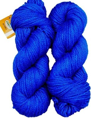 JEFFY Vardhman RABIT Wool Hank Hand Knitting Wool/Art Craft Yarn, Tang Blue 200 gm