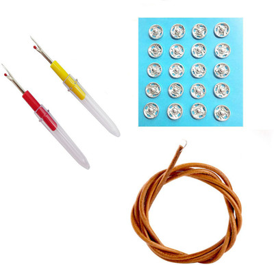 Crafts Haveli 3 Items Combo : 2 Seam Ripper, Tich Button & Sewing Machine Belt