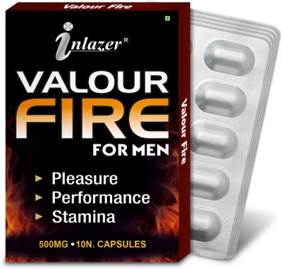 inlazer Valour Fire Herbal Capsules Restore Endurance S-exual Intercourse Time(Pack of 5)